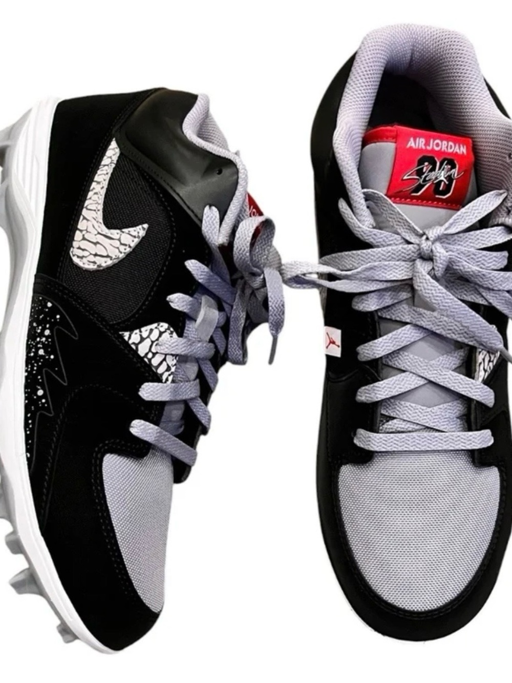 Jordan Women's Black, Gray & Red Low-Top Sneakers